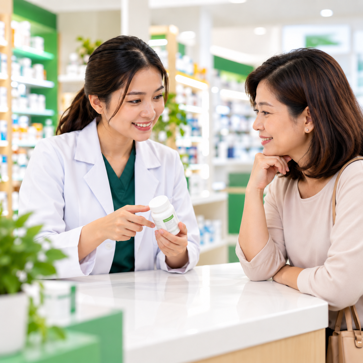 Pharmacist counselling and advice